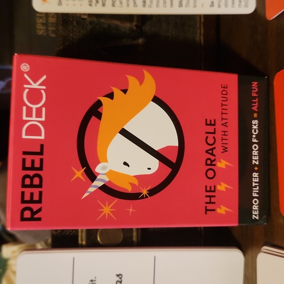 Tarot Cards Other - New TRAVEL Size REBEL DECK THE ORACLE WITH ATTITUDE -60 CARDS w/ brief details